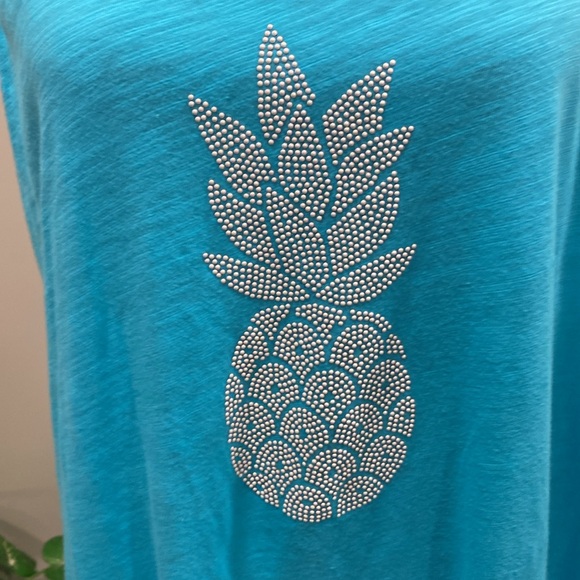 Fresh Produce Tank Dress with Pineapple and Slouch Pockets - Picture 5 of 10